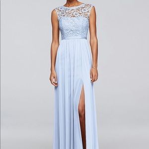 NWT Long Bridesmaid Dress with Lace Bodice
